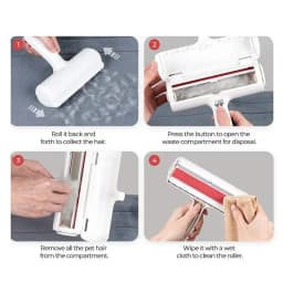 Pet Hair Remover Roller Pet Hair Remov Cleaning Removing Dog Cat Self Cleaning Lint Pet Hair Remover One Hand Operate