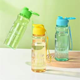 550ML Travel Sport Multi-color Water Bottle Plastic Water Cup Large Capacity