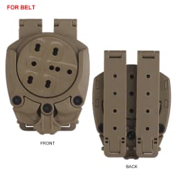 Tactical Holster Adapter 360 Degree Revolve Outdoor Hunting Holster Base Mounting Modular Airsoft Shooting Holster Accessories