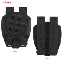 Tactical Holster Adapter 360 Degree Revolve Outdoor Hunting Holster Base Mounting Modular Airsoft Shooting Holster Accessories