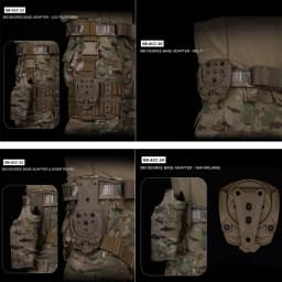 Tactical Holster Adapter 360 Degree Revolve Outdoor Hunting Holster Base Mounting Modular Airsoft Shooting Holster Accessories
