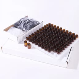 100pcs Essential Oil Bottle Gift Box, 3ml Brown Glass Split Bottle with Throttling Hole - Suitable for Travel and Storage