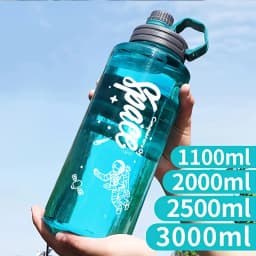 2L 3L Large Capacity Sport Water Bottle With Filter Eco-Friendly Plastic Water Cup Portable Fitness Drink Bottle Kettle BPA Free