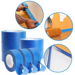 50m/Roll Blue Paint Washi Tape Multi-Surface Masking Removal For Security Wall Painting Crafts Art Construction Renovation Home