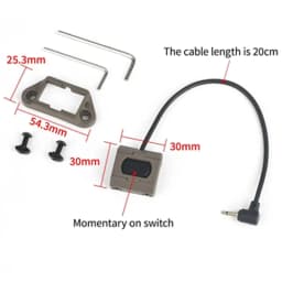 WADSN Tactical Remote Dual Pressure Switch Modbutton for SF M300 M600 Light Airsoft DBAL PEQ15 Fit Keymod M-Lok Picatinny