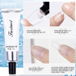 30/20/10g Solid Soft Fake Nail Tips Gel Super-Strong Adhesion Clear Finger Form Nail Glue Soak Off UV Extension Nail Gel &*&