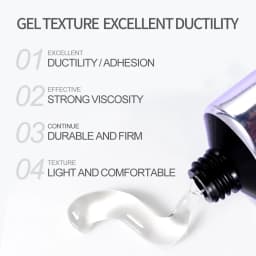 30/20/10g Solid Soft Fake Nail Tips Gel Super-Strong Adhesion Clear Finger Form Nail Glue Soak Off UV Extension Nail Gel &*&