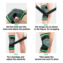 1pc Unisex Knee Support Sleeves, Suitable for Running, Hiking, Outdoor Fitness, Cycling, Breathable Sports Knee Support