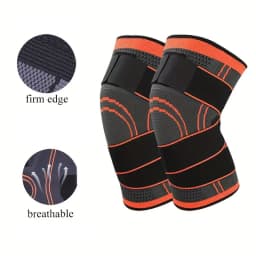 1pc Unisex Knee Support Sleeves, Suitable for Running, Hiking, Outdoor Fitness, Cycling, Breathable Sports Knee Support