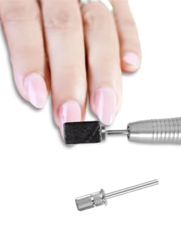 100Pcs Sanding Bands With 1Pcs Metal Shaft Set Nail Drill Bits For Remove Nail Polish Gel Dead Skin Calluses Cutter Drill Bit