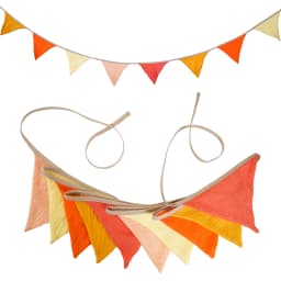 2.6M Nursery Fabric Bunting 10 Triangle Pennant Flags Party Decor Banner Home Baby Shower Carnival Garland