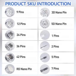 10/30/50PCS Dr Pen N2/M5/M7Needle 12/36/42 Bayonet Cartridge Skin Tattoo Nano Needle Disposable Sterile Packaging 0.25mm Needle
