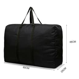 Unisex Large Capacity Folding Duffle Bag Travel Clothes Storage Bags Zipper Oxford Weekend Bag Thin Portable Moving Luggage Bags