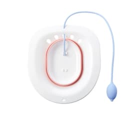 Sitz Bath for Hemorrhoids, Sitz Bath for Toilet Seat, Postpartum Care, Sits Bath Kit for Women, Collapsible, Flusher Hose