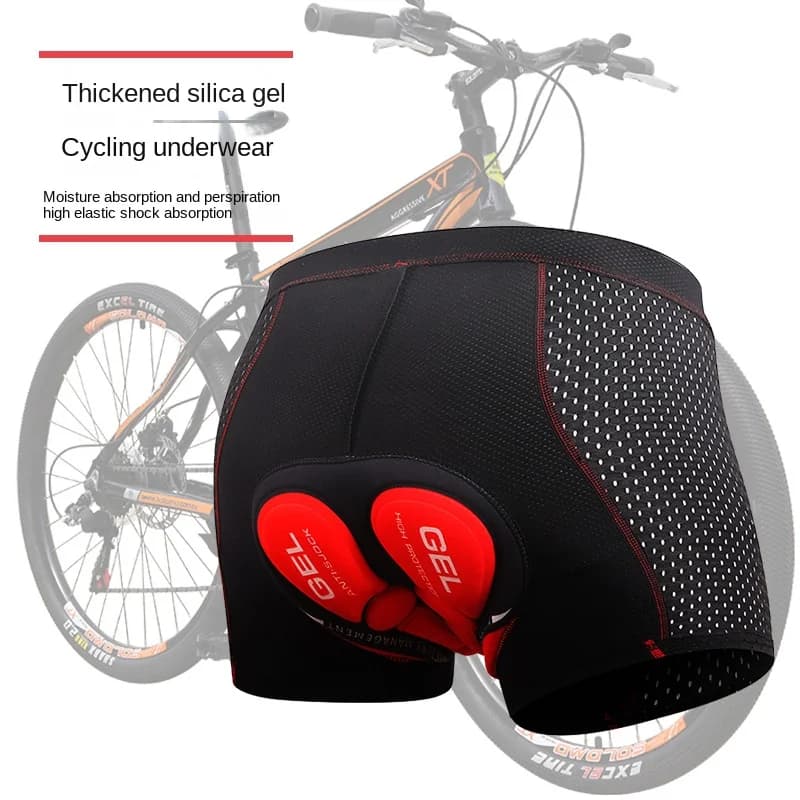 Cycling Briefs Men's Thickened Silicone/sponge Cycling Pants Quick Dry Road Cycling Shorts Four Seasons Cycling Equipment
