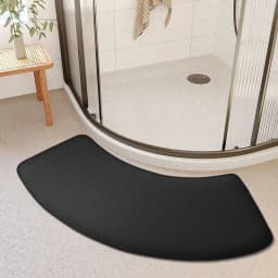 Thickened bathroom absorbent mat curved shower room door mat toilet bathroom foot mat non-slip mat entrance mat
