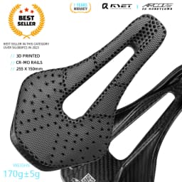 RYET Full Carbon Saddle 3D Printed Bicycle Saddle Ultralight Hollow Comfortable Breathable MTB/Road 150MM Bike Cycling Seat Part