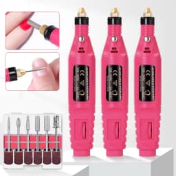 LULAA Electric Nail Drill Machine Set Pedicure Grinding Equipment Mill For Manicure Professional Strong Nail Polishing Tool
