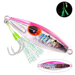 30g 40g 60g 80g 100g 120g Metal Jig Spoon Lure Artificial Bait Shore Slow Jigging Super Hard Bass Fishing Tackle