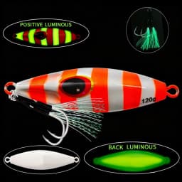 30g 40g 60g 80g 100g 120g Metal Jig Spoon Lure Artificial Bait Shore Slow Jigging Super Hard Bass Fishing Tackle