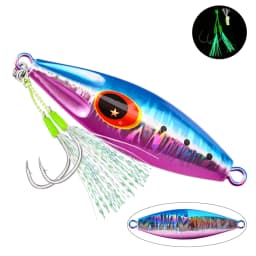 30g 40g 60g 80g 100g 120g Metal Jig Spoon Lure Artificial Bait Shore Slow Jigging Super Hard Bass Fishing Tackle