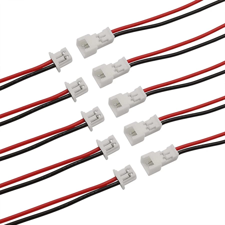 1/2/5/10/20Pairs Micro JST 1.25 2 Pin Male Female Jack Plug Wire Cable Connector PH 1.25mm 2P ELECTRONIC WIRE Lenght 15cm