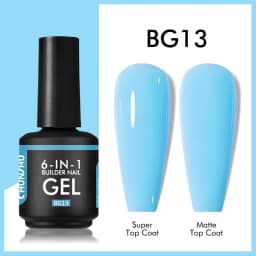 CHUNSHU TPO Free 6 IN 1 Extension UV Gel Polish In A Bottle Builder Nail Gel Rubber Base Coat Semi Permanent Nails Art 15ML