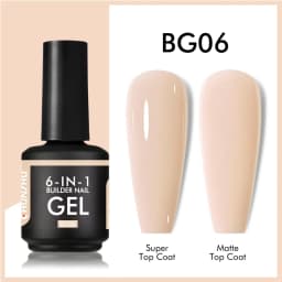 CHUNSHU TPO Free 6 IN 1 Extension UV Gel Polish In A Bottle Builder Nail Gel Rubber Base Coat Semi Permanent Nails Art 15ML