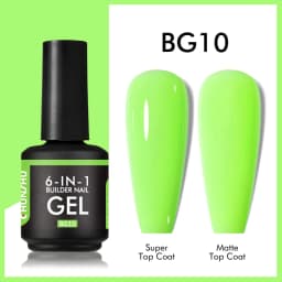 CHUNSHU TPO Free 6 IN 1 Extension UV Gel Polish In A Bottle Builder Nail Gel Rubber Base Coat Semi Permanent Nails Art 15ML