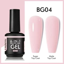CHUNSHU TPO Free 6 IN 1 Extension UV Gel Polish In A Bottle Builder Nail Gel Rubber Base Coat Semi Permanent Nails Art 15ML