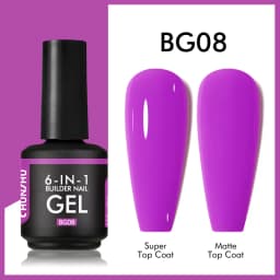 CHUNSHU TPO Free 6 IN 1 Extension UV Gel Polish In A Bottle Builder Nail Gel Rubber Base Coat Semi Permanent Nails Art 15ML
