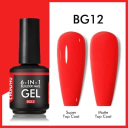 CHUNSHU TPO Free 6 IN 1 Extension UV Gel Polish In A Bottle Builder Nail Gel Rubber Base Coat Semi Permanent Nails Art 15ML