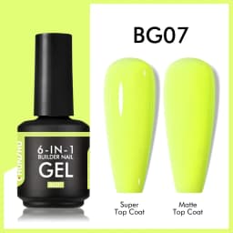 CHUNSHU TPO Free 6 IN 1 Extension UV Gel Polish In A Bottle Builder Nail Gel Rubber Base Coat Semi Permanent Nails Art 15ML