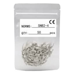 50PCS Pure Copper Fork Crimp Terminals Non Insulated Spade Terminals DSN/SNB0.5/1.25/3.5/5.5/8-3/4/5/6/8 Wire Cable Connectors