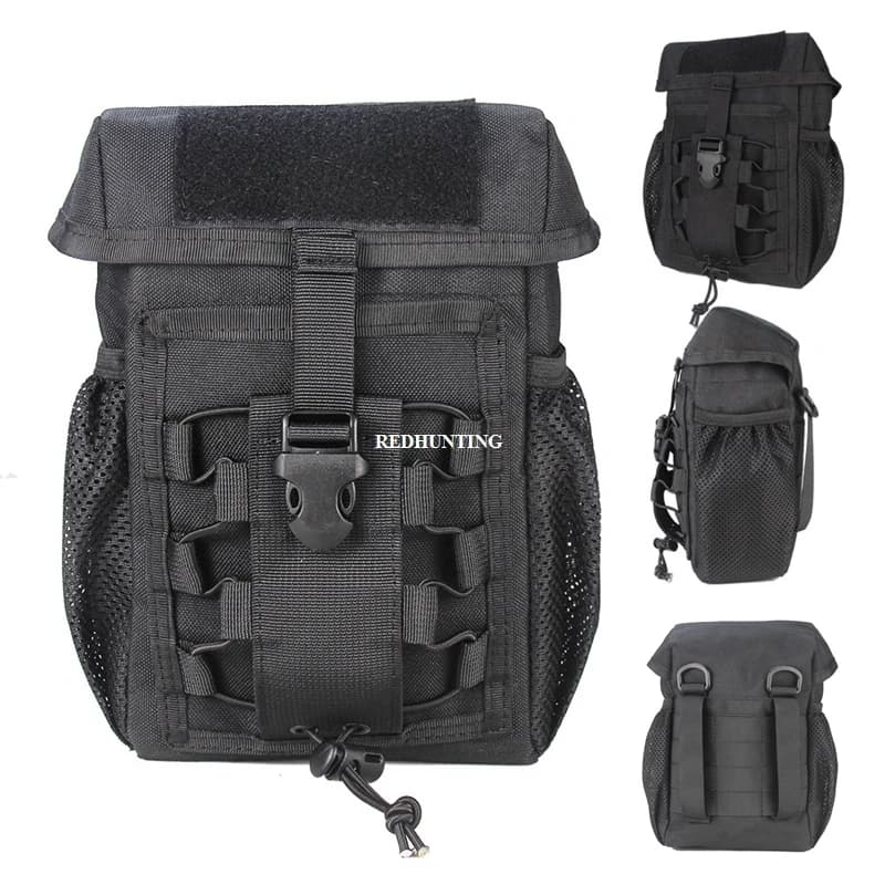 Tactical Pouch CS Dump Drop Pouch Outdooer Utility Pouch Bag Waterproof 1000D Nylon Folding Molle Dump Bag for Outdoor Hiking