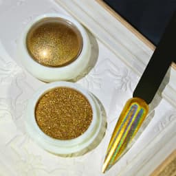 6 Colors Chrome Laser Nail Powder Holographic Mirror Glitter Pigment Silver/Gold Rub Dust Nail Gel Polish Supplies Chrome Powder