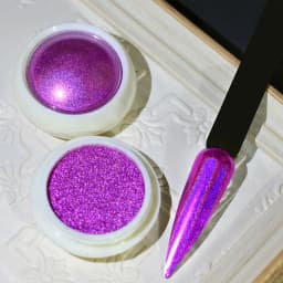 6 Colors Chrome Laser Nail Powder Holographic Mirror Glitter Pigment Silver/Gold Rub Dust Nail Gel Polish Supplies Chrome Powder
