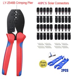Free shipping 10/20/50 Pairs Solar Connectors 1000V 30A Solar Panel Branch PV Connectors Connect solar Tool Crimping pliers