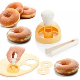 Plastic Donut Maker Waffle Molds Kitchen Accessory Bakeware Doughnut Maker Cake Mold Biscuit Cookies Diy Baking Tool