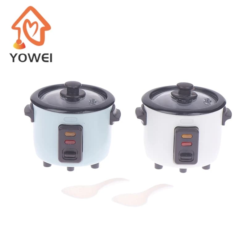 1PC Mini Appliance Decoration For Doll House Electric Rice Cooker Kitchen Accessories Dollhouse Miniature Rice Cooker Home decor