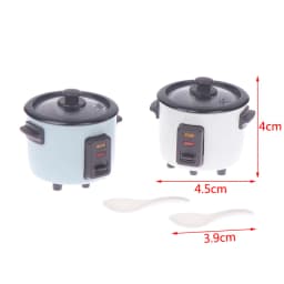 1PC Mini Appliance Decoration For Doll House Electric Rice Cooker Kitchen Accessories Dollhouse Miniature Rice Cooker Home decor
