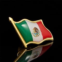 Mexico National Waving Flag Lapel Pin Brooche Pin Badges Brooch for Clothes Bags Decoration