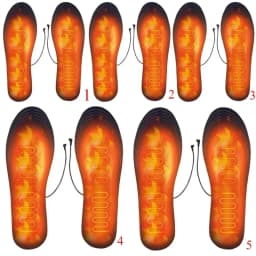 USB Heated Shoe Insoles Electric Foot Warming Pad Feet Warmer Sock Pad Mat Winter Outdoor Sports Heating Insole Winter Warm