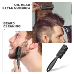 Barber Neck Duster Brush Sets Plastic Handle Hairdressing Soft Hair Cleaning Brush Head Shape Carving Cleaning Brush