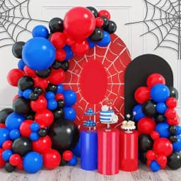 95Pcs/Set Red Black Blue Latex Balloon Chain Kids Boys Gifts Birthday Party Decorations