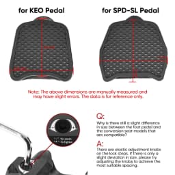 Bicycle Pedal Adapter for SPD SL for KEO System Road Bike Pedals Converter Bicycle Clipless Pedal Platform Adapter Cycling Parts