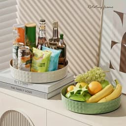 Rotating Spice Rack Organizer For Kitchen Cosmetics Storage Convenient and Space-Saving Solution for Apartments & College Dorms
