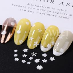 3D Mini Silicone Molds Nail Art Decoration Letter ABC Alphabet Flowers Big Petal Design Acrylic Carving Tools Manicure Jewelry