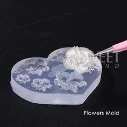 3D Mini Silicone Molds Nail Art Decoration Letter ABC Alphabet Flowers Big Petal Design Acrylic Carving Tools Manicure Jewelry