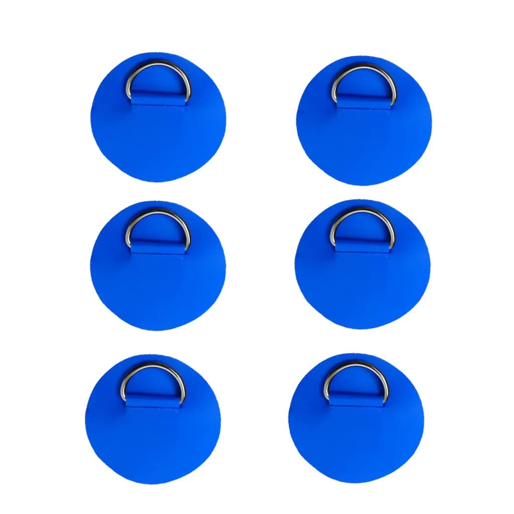 6.5CM D-Ring Patch for Inflatable Boat Kayak Dinghy SUP D-Ring PVC Patch Stand-Up Paddleboard Canoe Rafting Rope Ring Patch